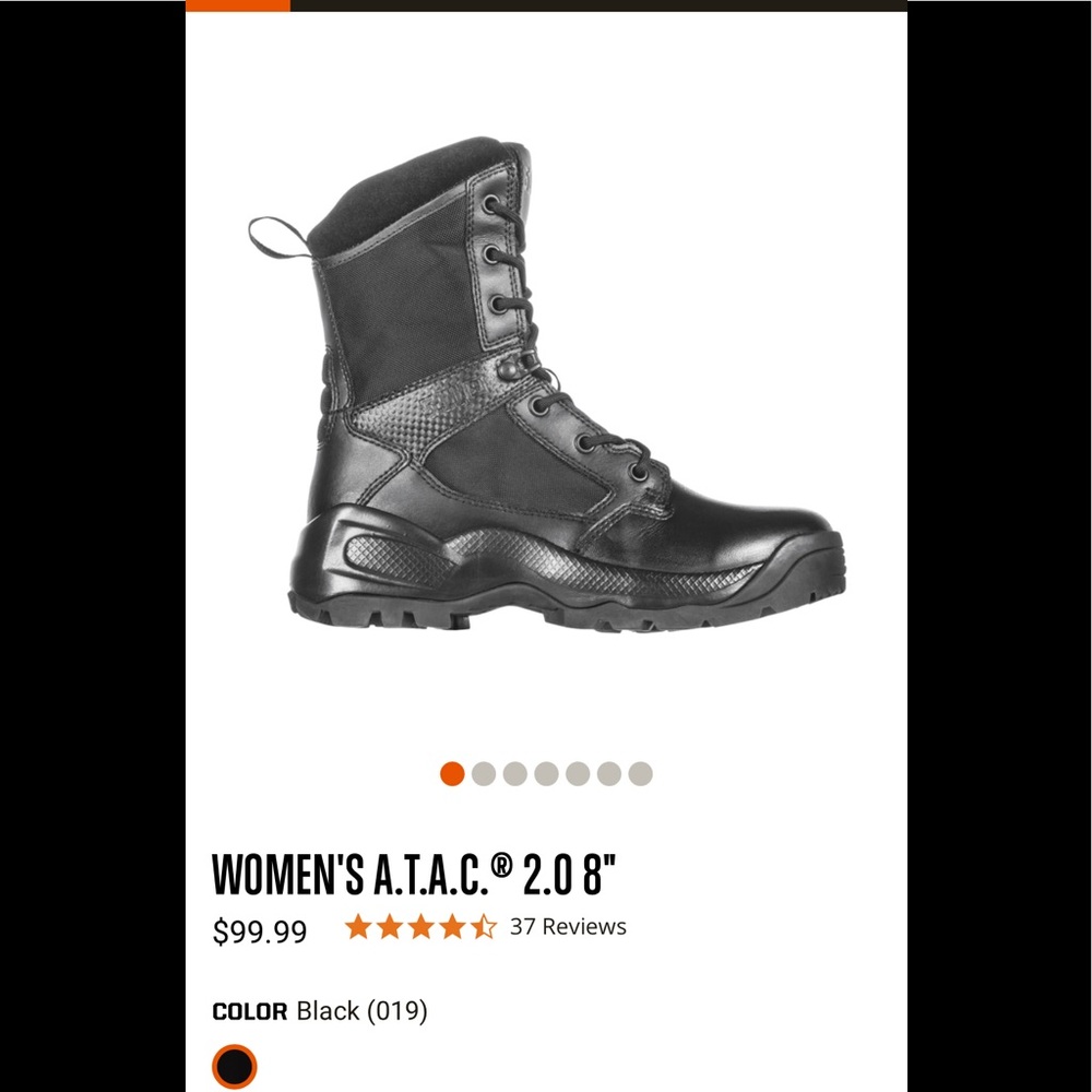 5.11 women’s size 9 black boot